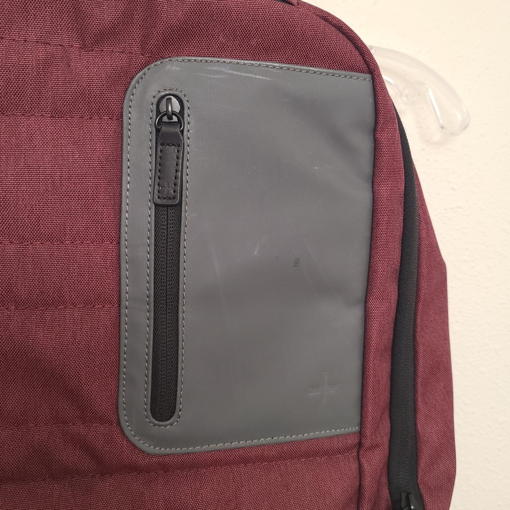 Tavik Daley TripleFin Travel Backpack One Size Raspberry Red Commuter Minimal - Picture 5 of 9